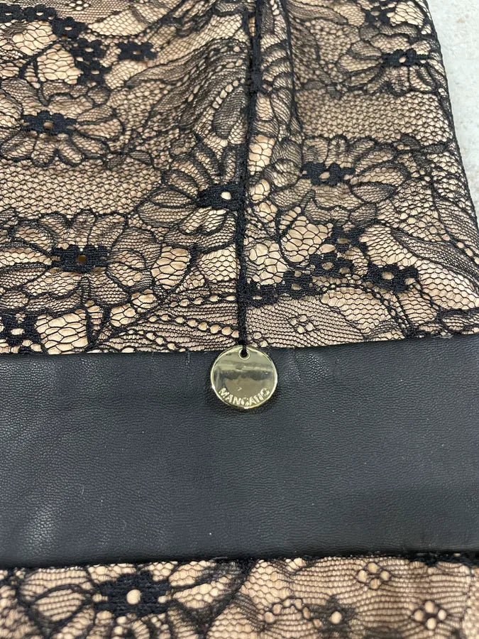 2000s Mangano Lace Black Dress (S/M) 8