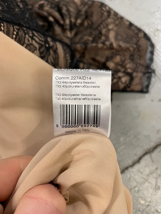 2000s Mangano Lace Black Dress (S/M) 10