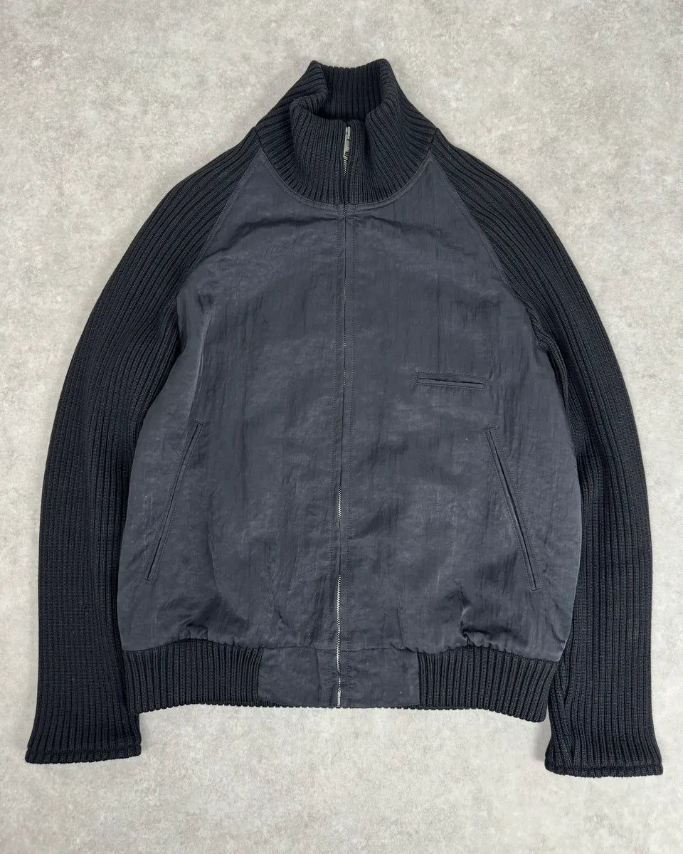 AW2010 Marc Jacobs Black Wool Hybrid Zip-up Jacket bPWtrjW 3