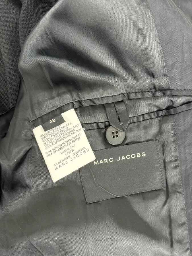 AW2010 Marc Jacobs Black Wool Hybrid Zip-up Jacket bPWtrjW 9