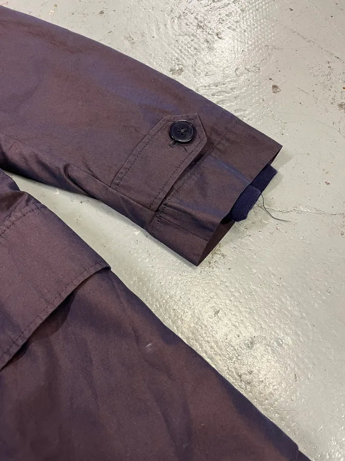 2000s Marc Jacobs Fur Collar Purple Long Cargo Coat sxTHUpJ 5