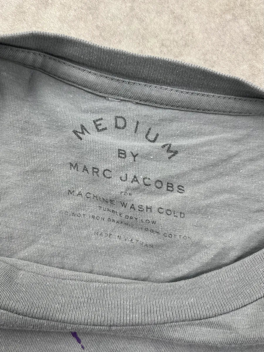 Marc Jacobs Grey Purple Blondie Graphic T-Shirt icGLnKg 6
