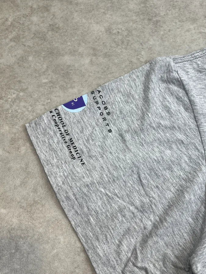 Marc Jacobs Protect Your Skin Grey Naked Greatings Campaign T-Shirt hXkauqZ 8