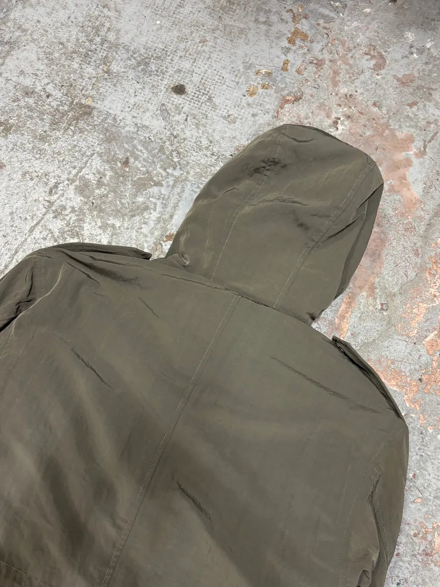 2000s Marc Jacobs Military Green Long Parka Fur Hooded Jacket oboXWDw 7