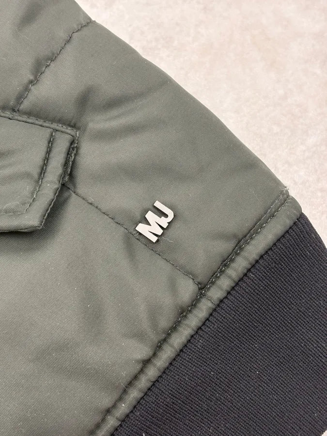 2010s Marc Jacobs Olive Quilted Nylon Bomber Jacket IMsRAuT 8