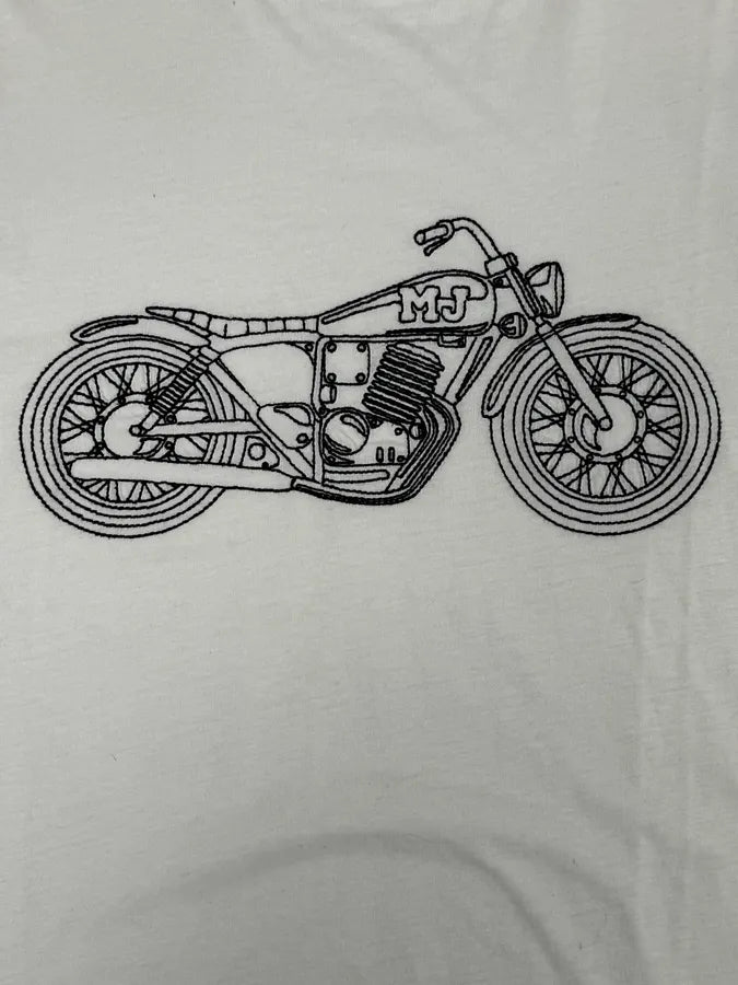 2000s Marc Jacobs White Motorcycle T-Shirt YUgsheV 6