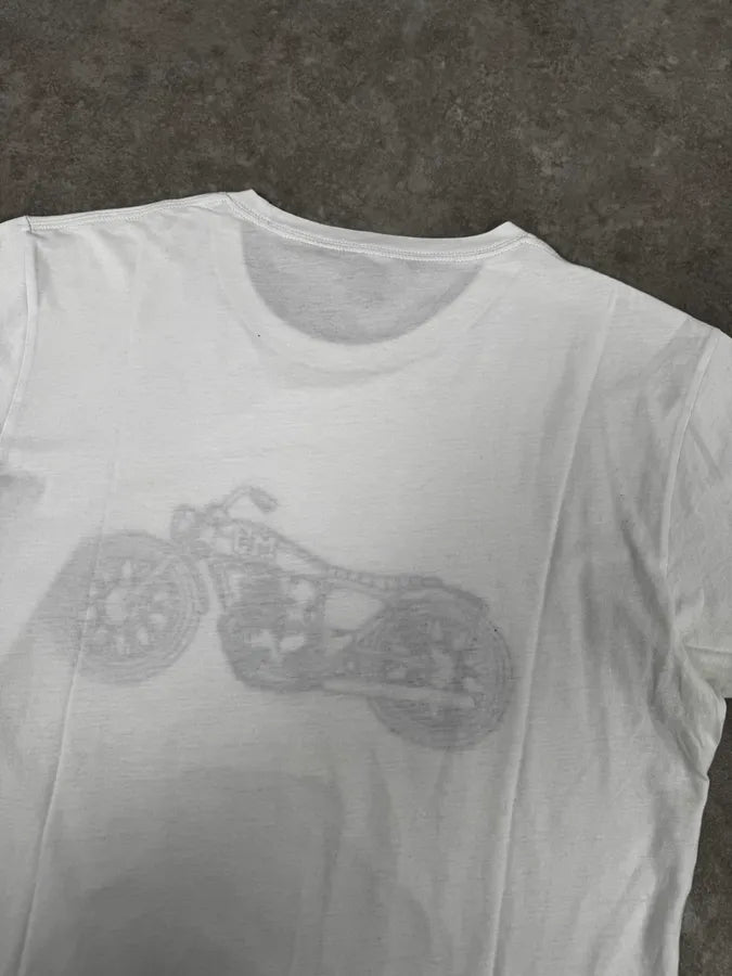 2000s Marc Jacobs White Motorcycle T-Shirt YUgsheV 5