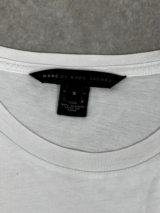 2000s Marc Jacobs White Motorcycle T-Shirt YUgsheV 8