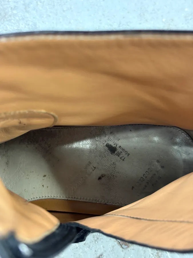 2000s Margiela Black Leather Boots xswTimR 8