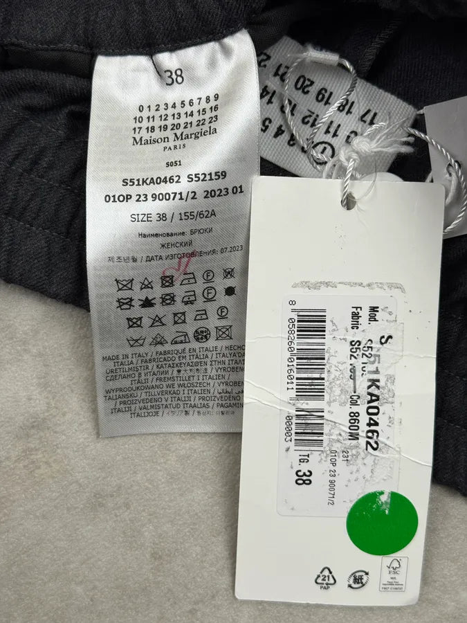 SS2023 Margiela Grey Elastic Waist Tailored Pants VBaFHOU 12