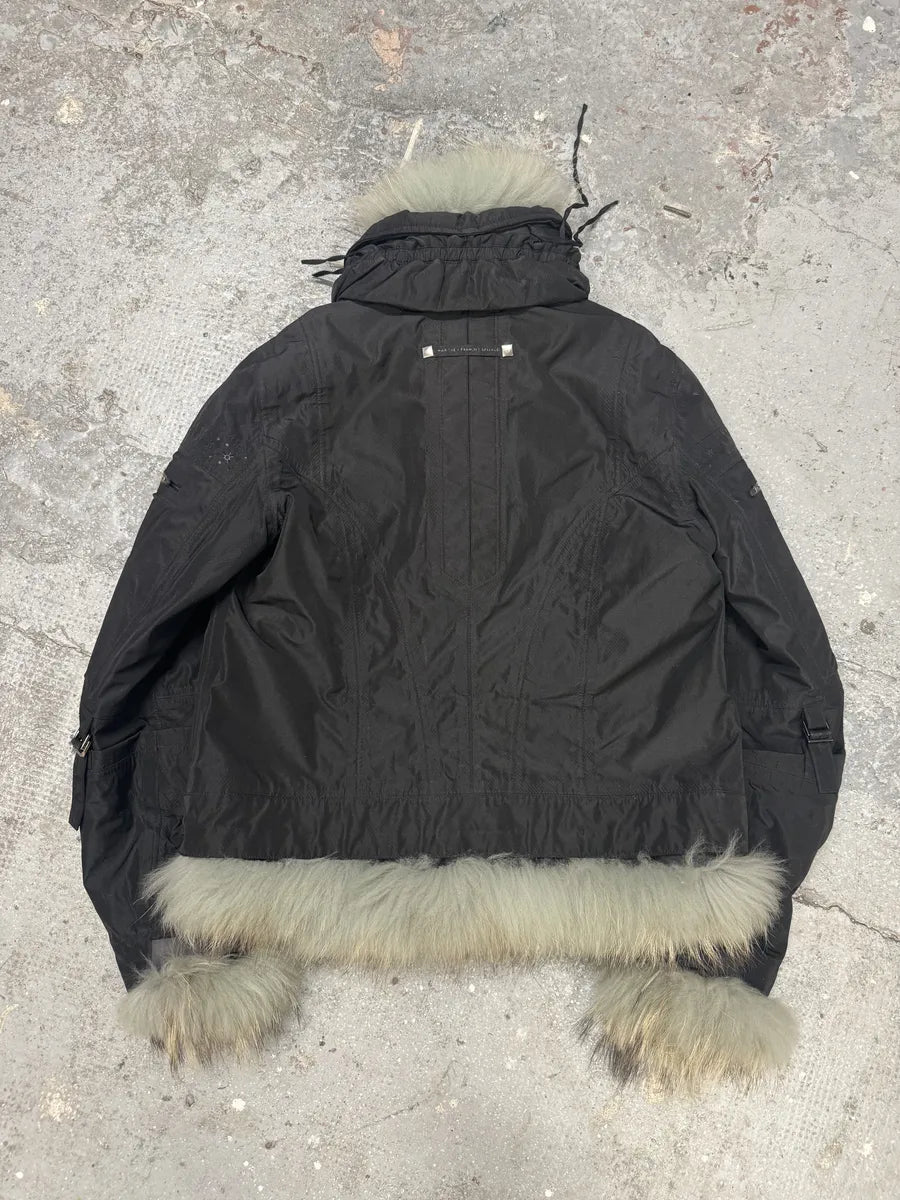 2000s Marithé + Francois Girbaud Black Active Bondage Fur Jacket (S/M) 2