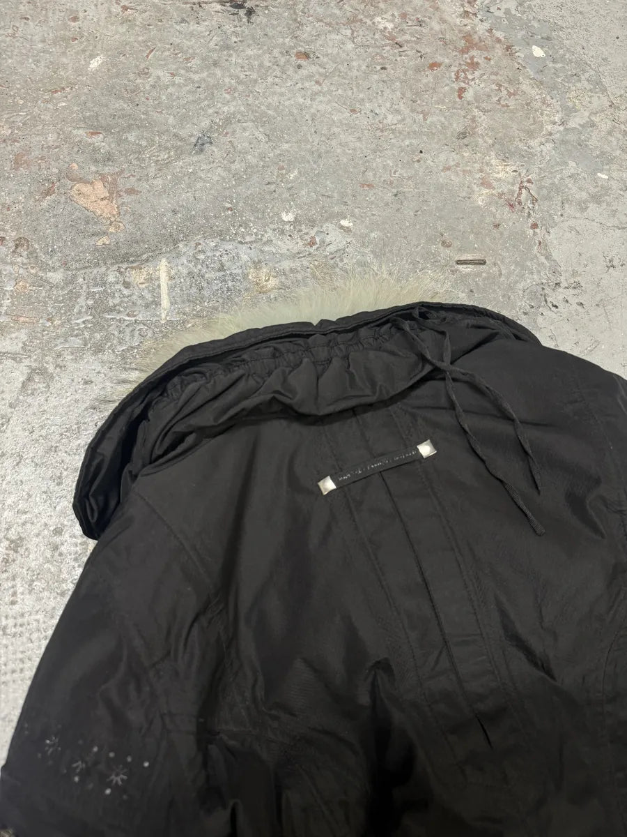 2000s Marithé + Francois Girbaud Black Active Bondage Fur Jacket (S/M) 7