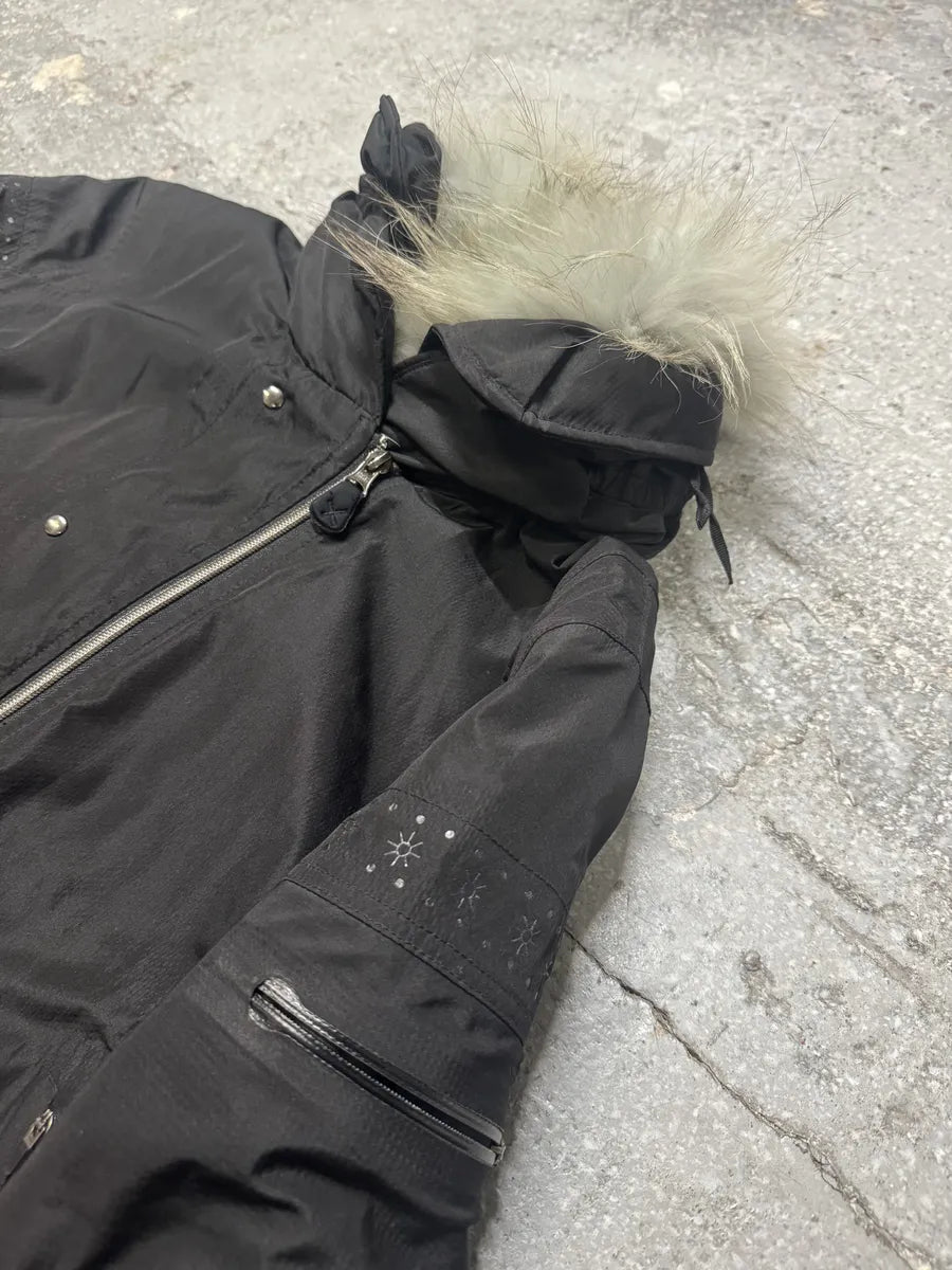 2000s Marithé + Francois Girbaud Black Active Bondage Fur Jacket (S/M) 9