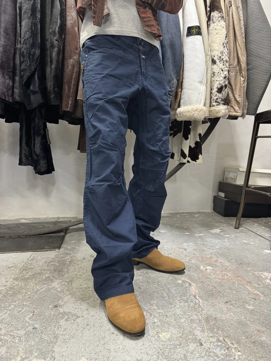 2000s Marithé + Francois Girbaud Blue Cargo Pants (M) 0