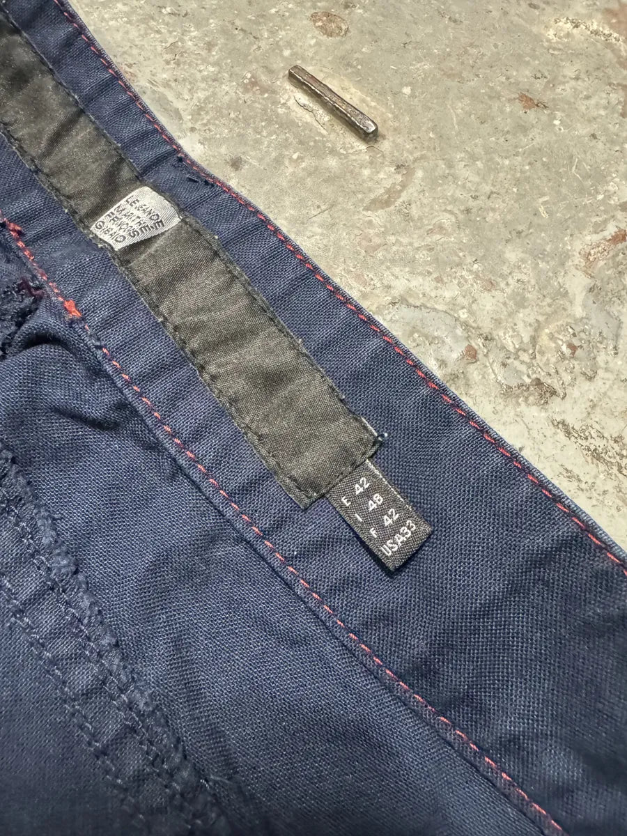 2000s Marithé + Francois Girbaud Blue Cargo Pants (M) 5