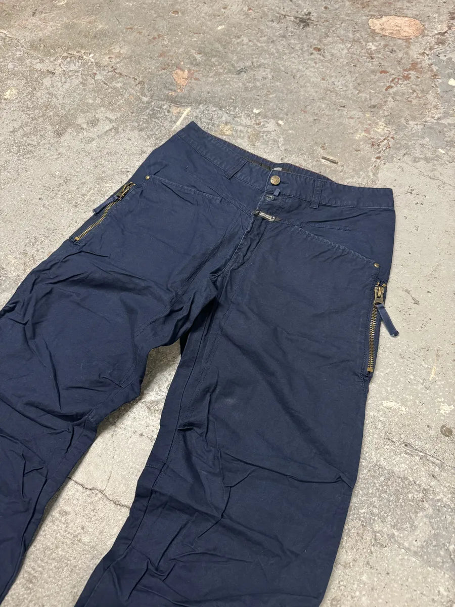 2000s Marithé + Francois Girbaud Blue Cargo Pants (M) 7