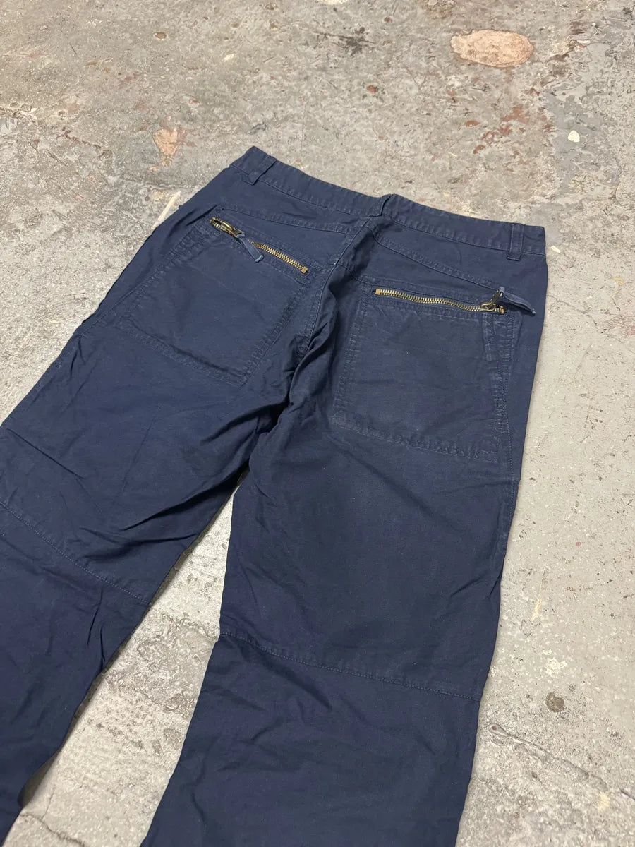 2000s Marithé + Francois Girbaud Blue Cargo Pants (M) 8