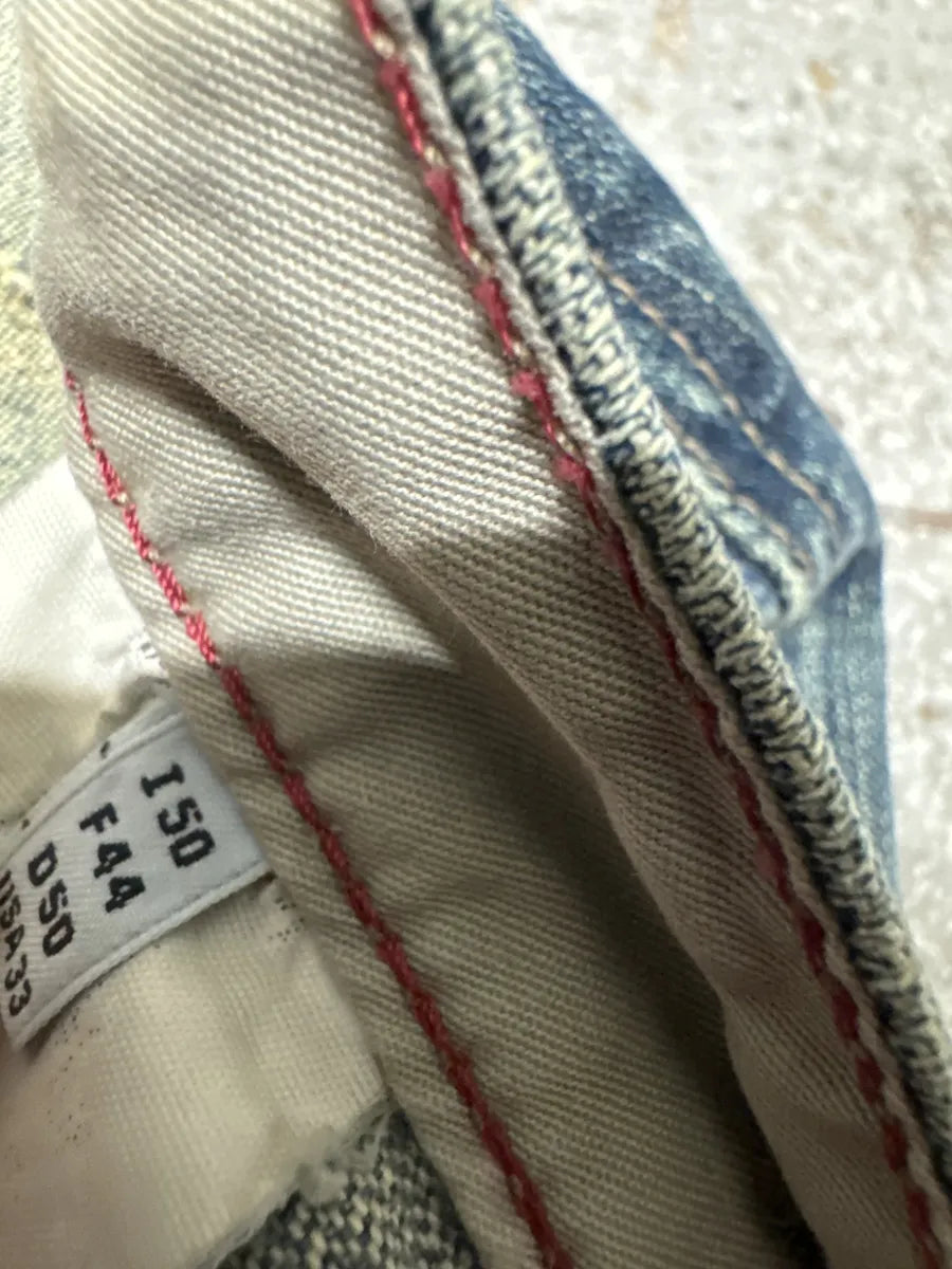 2000s Marithé + Francois Girbaud Blue Faded Denim Jeans (M/L) 9