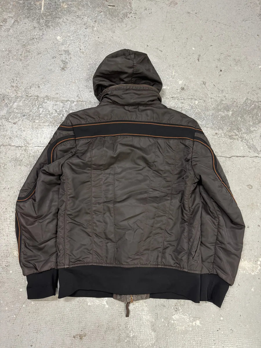 2000s Marithé + Francois Girbaud Brown Tactical Jacket (L) 1