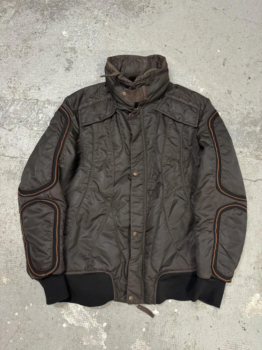 2000s Marithé + Francois Girbaud Brown Tactical Jacket (L) 2