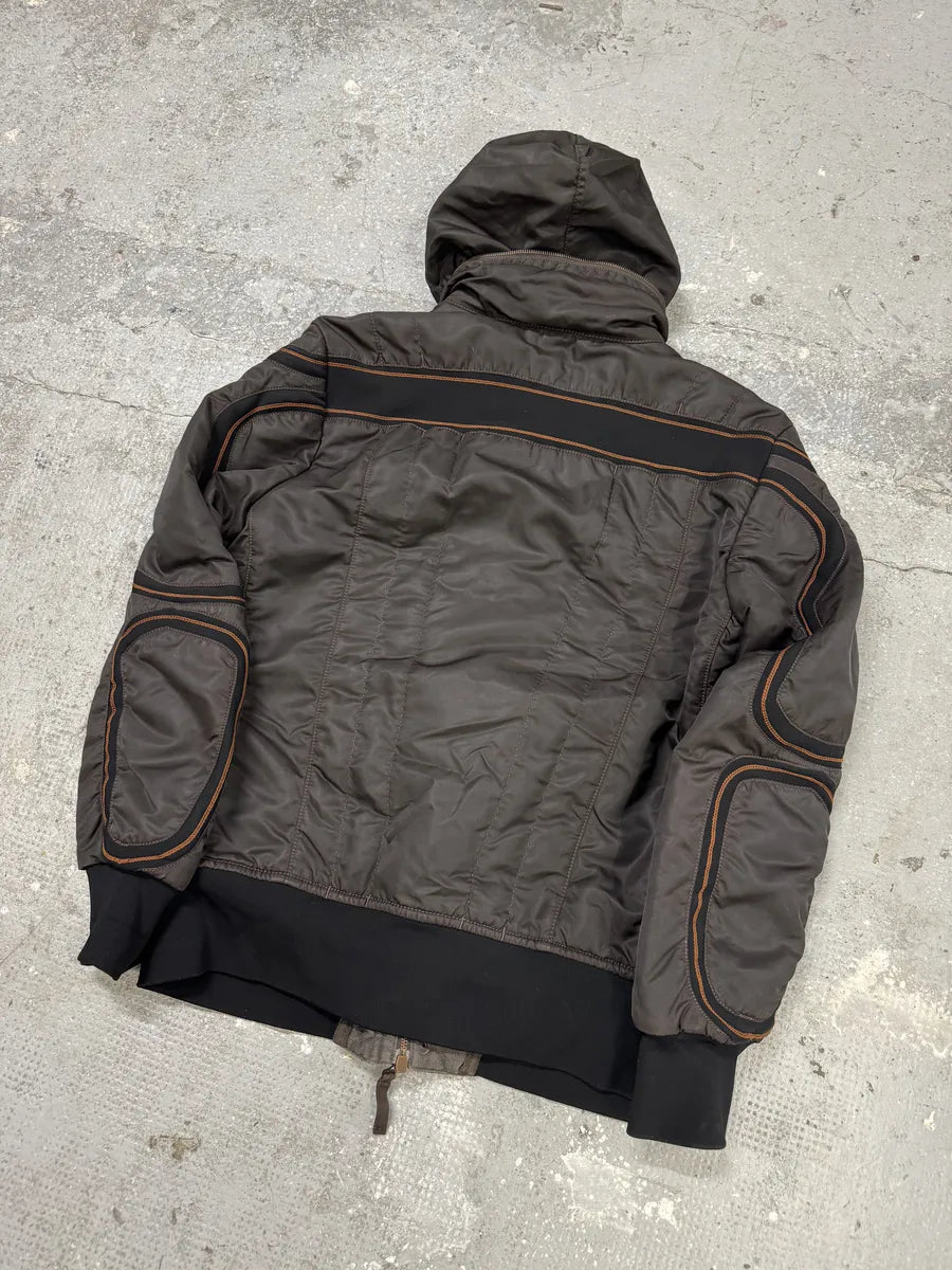 2000s Marithé + Francois Girbaud Brown Tactical Jacket (L) 3