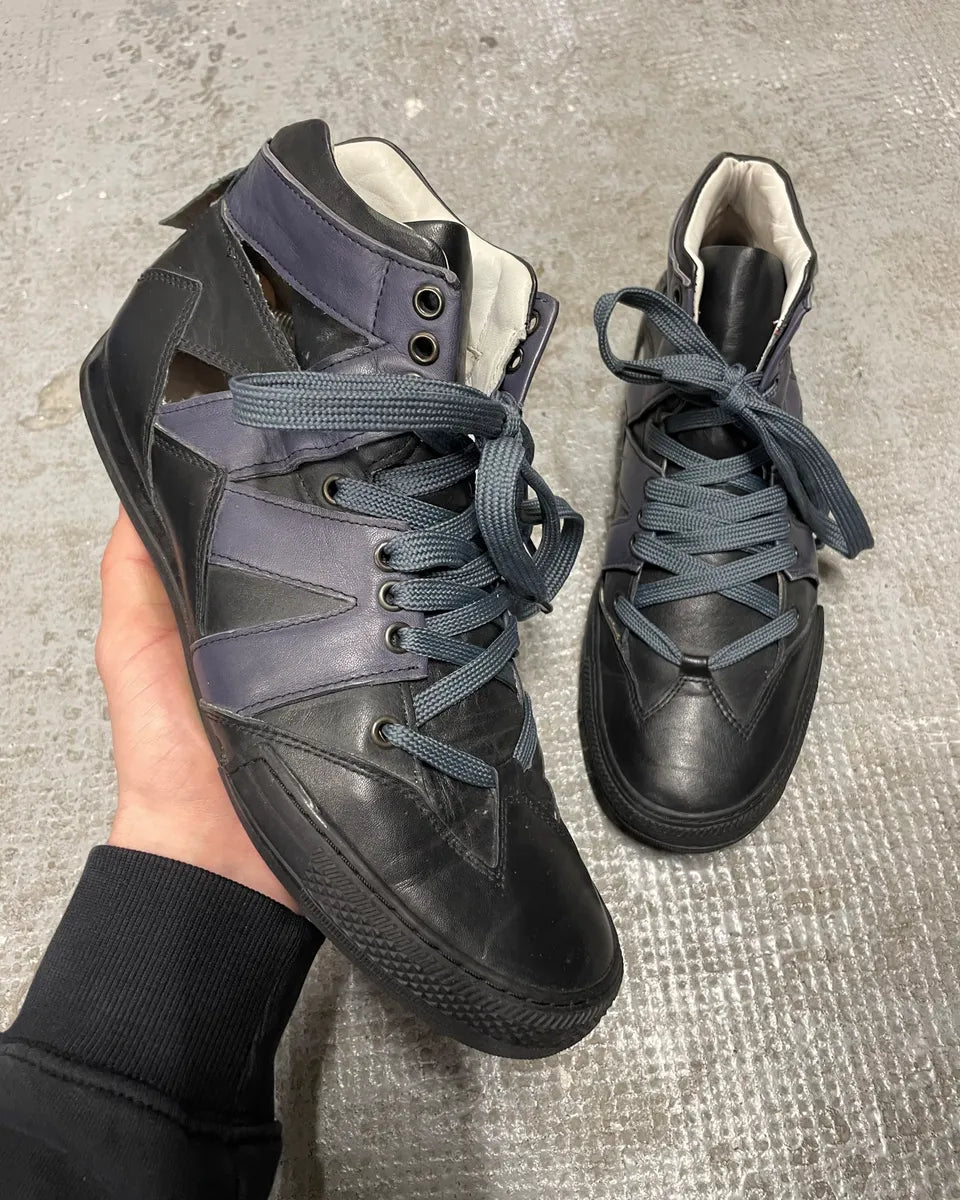 2000s Marithé + Francois Girbaud Dark Ninja Shoes (42eu/us8.5) bXYcaJU 0