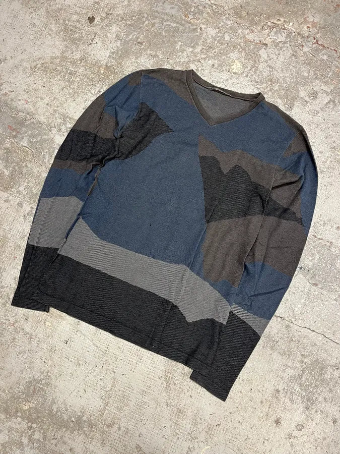 2000s Marithé + Francois Girbaud V-Neck Knit Modern Sweater THMHCLg 4