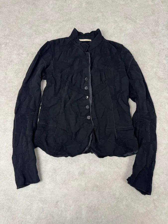 2000s Marithé + François Girbaud Abstract Black Jacket EsytqmC 0