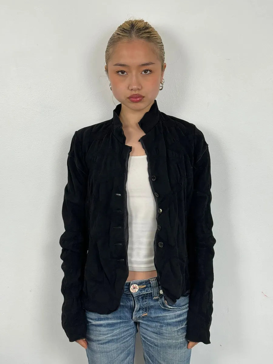 2000s Marithé + François Girbaud Abstract Black Jacket EsytqmC 1
