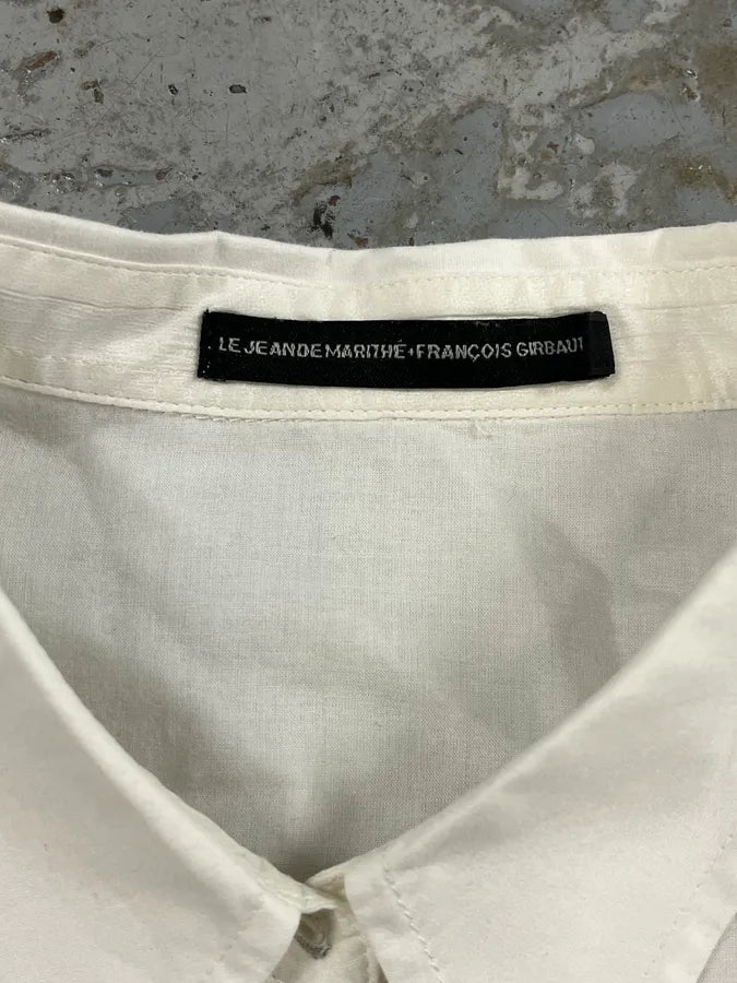 2000s Marithé + François Girbaud Abstract Stars White Shirt GJTNrVk 7