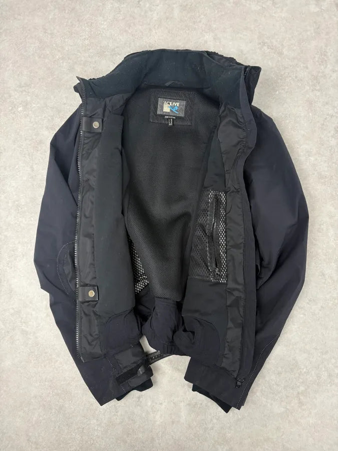 2000s Marithé + François Girbaud Active Black Windbreaker Nylon Gothic Jacket wuPZGyn 5