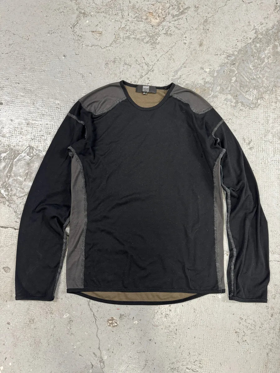 2000s Marithé + François Girbaud Active Grey Dark Longsleeves (M) mJIhPcL 0
