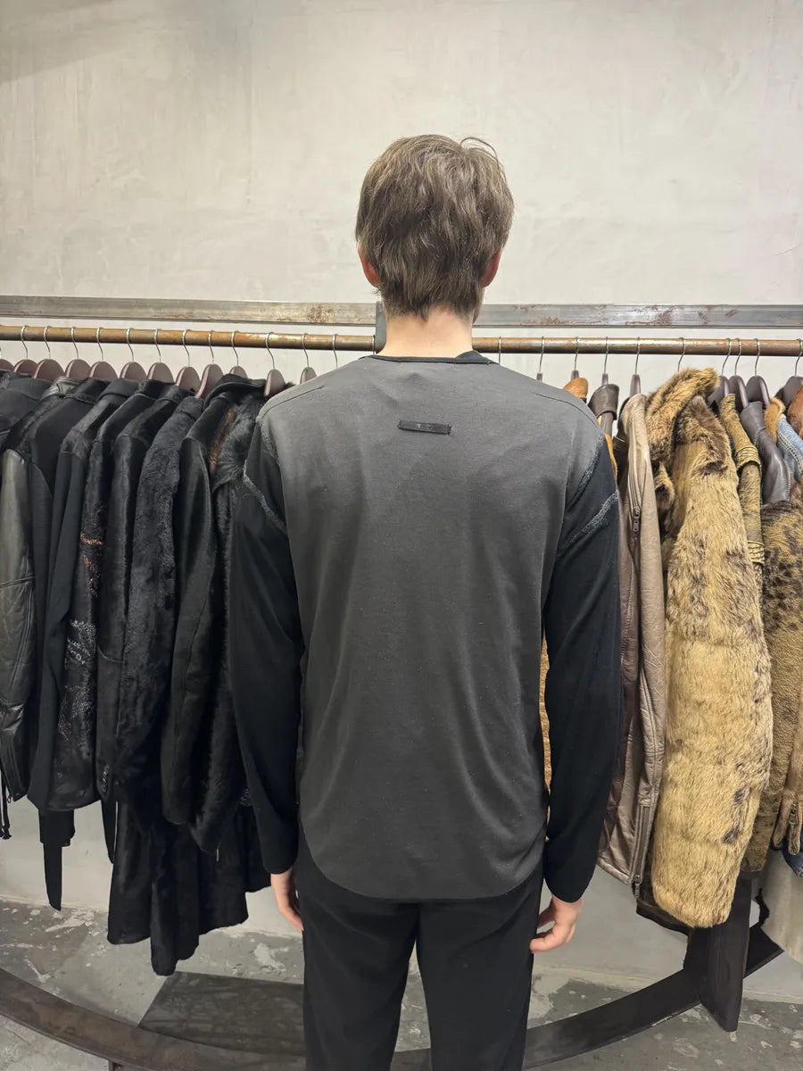 2000s Marithé + François Girbaud Active Grey Dark Longsleeves (M) mJIhPcL 2