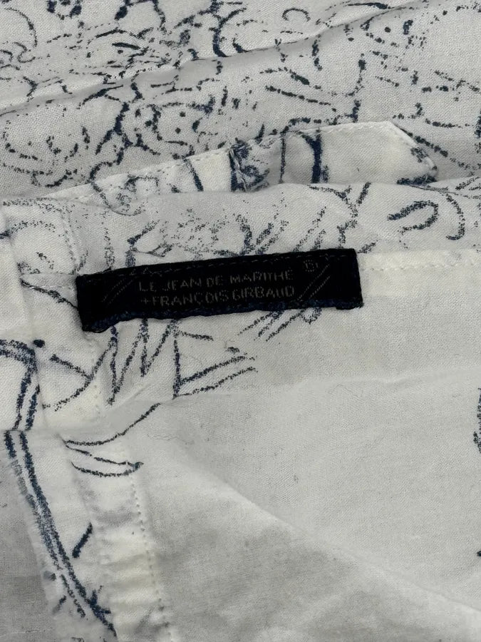 2000s Marithé + François Girbaud Aged Tattoo White Shirt eMoxTsK 12