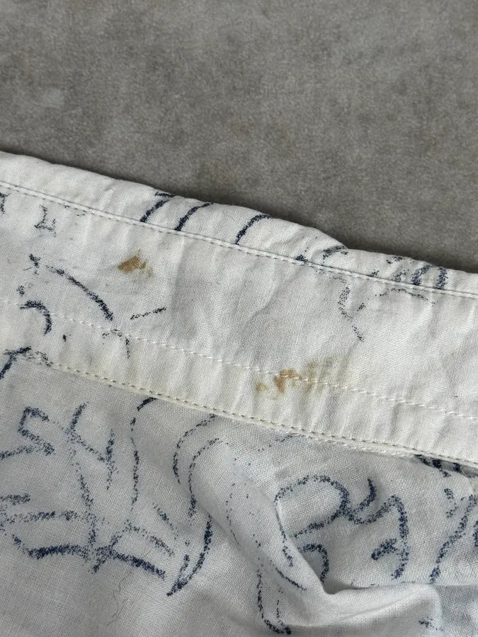 2000s Marithé + François Girbaud Aged Tattoo White Shirt eMoxTsK 10