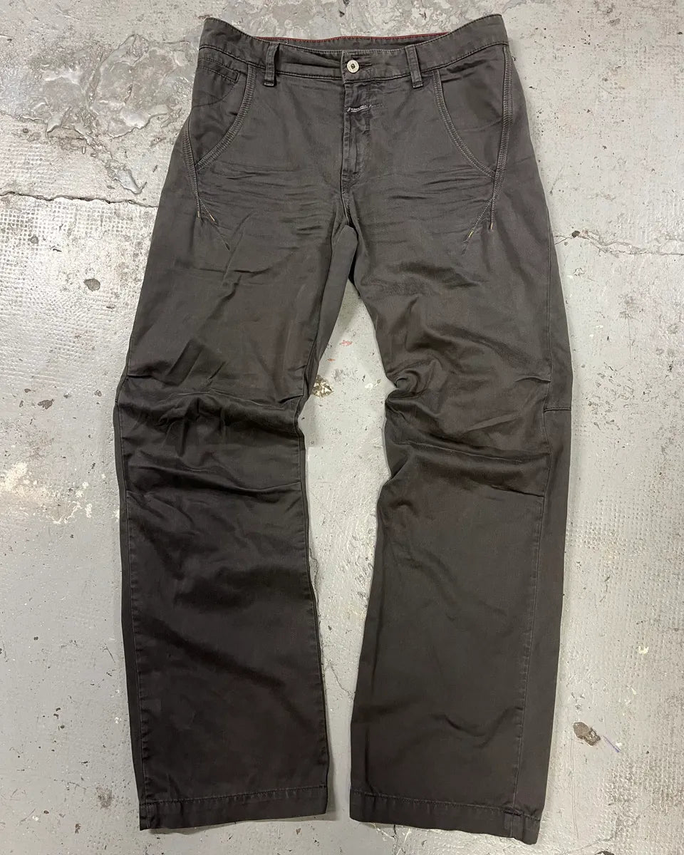 2000s Marithé + François Girbaud Anthracite Grey Signature Minimalist Straight Pants (M) gyXCJPD 0