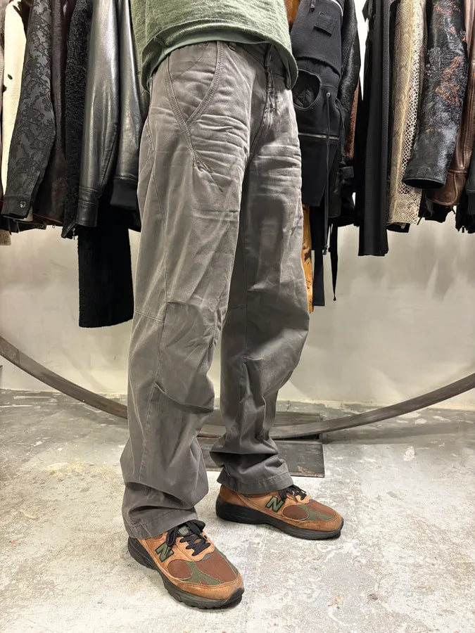 2000s Marithé + François Girbaud Anthracite Grey Signature Minimalist Straight Pants (M) gyXCJPD 1