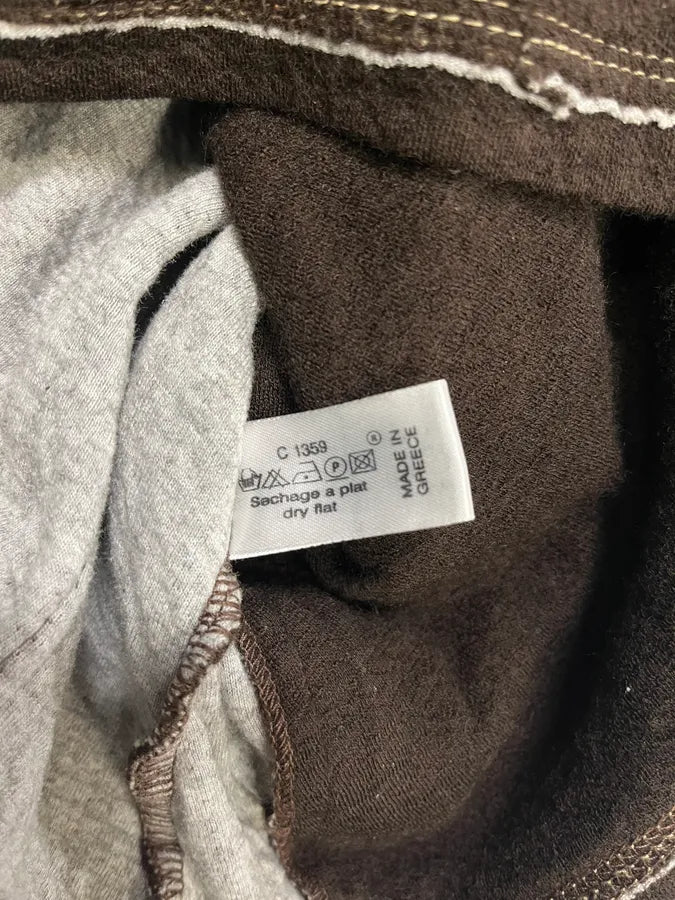 2000s Marithé + François Girbaud Asymmetrical Brown Buttoned Cardigan Sweater zcUZDEI 10