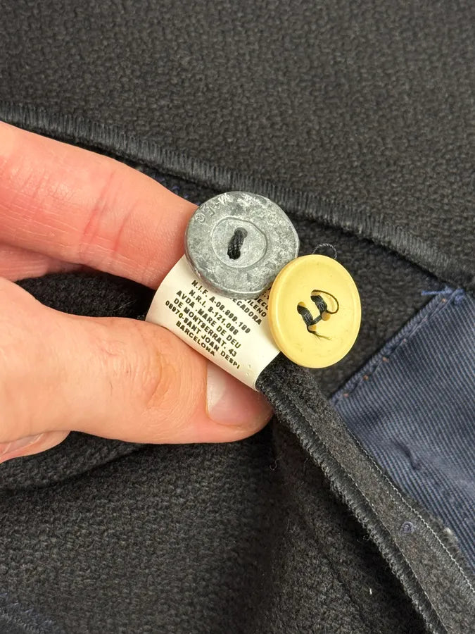 2000s Marithé + François Girbaud Asymmetrical Buttoned Black Officer Jacket JdCNcnQ 13