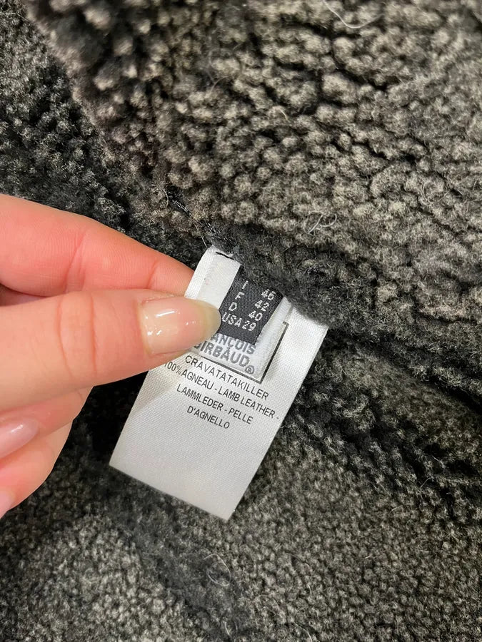 2000s Marithé + François Girbaud Asymmetrical Buttoned Leather Jacket ZKZoSOQ 11