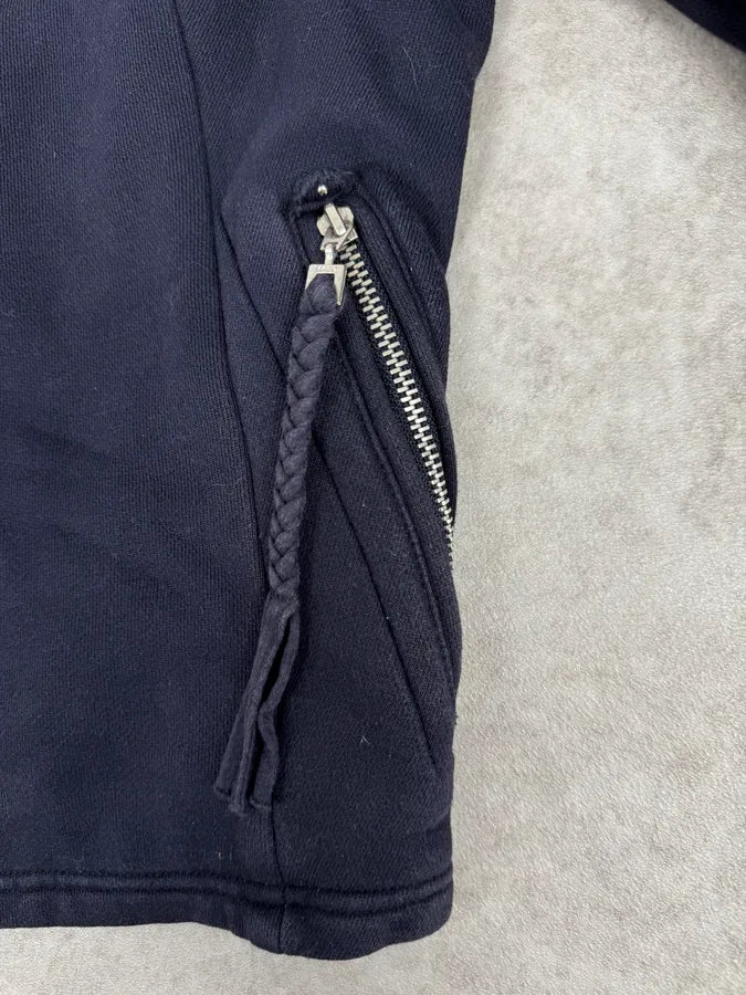 2000s Marithé + François Girbaud Asymmetrical Buttoned Navy Cardigan DIRXIyP 7