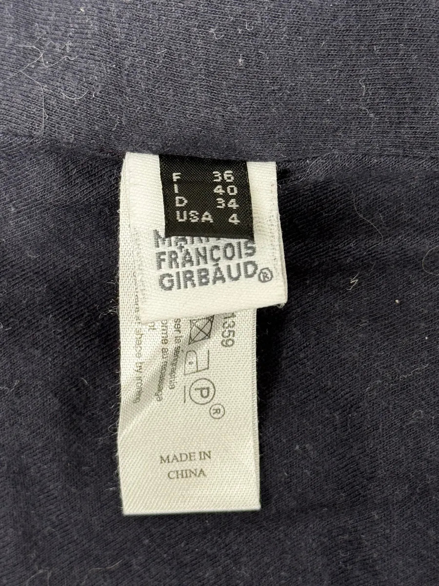 2000s Marithé + François Girbaud Asymmetrical Buttoned Navy Cardigan DIRXIyP 10
