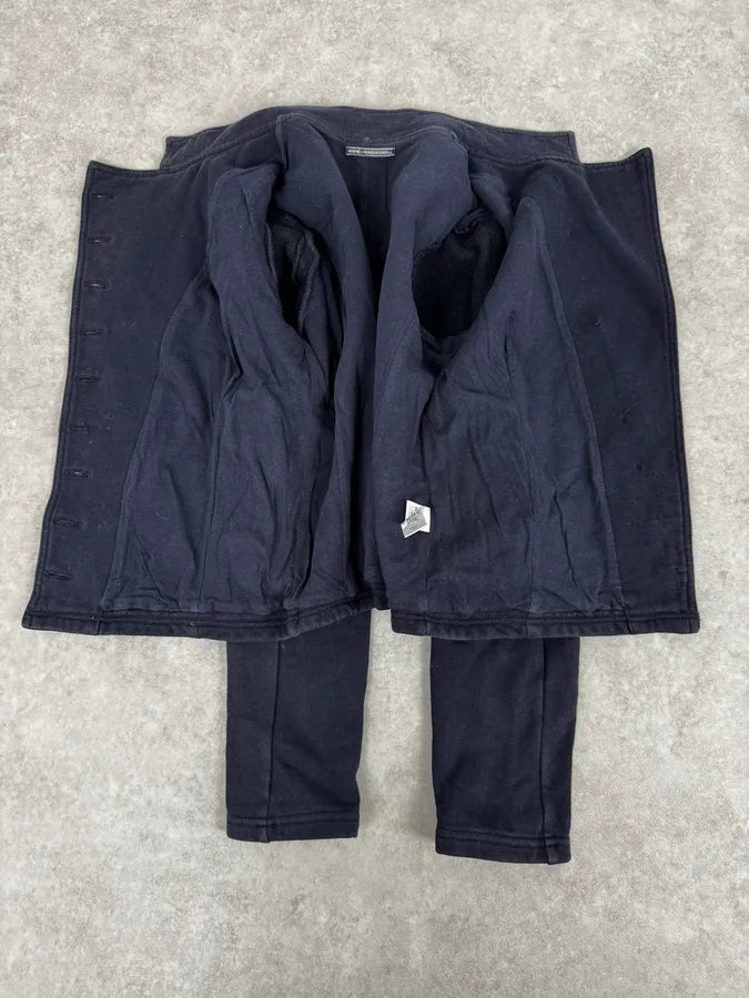 2000s Marithé + François Girbaud Asymmetrical Buttoned Navy Cardigan DIRXIyP 6