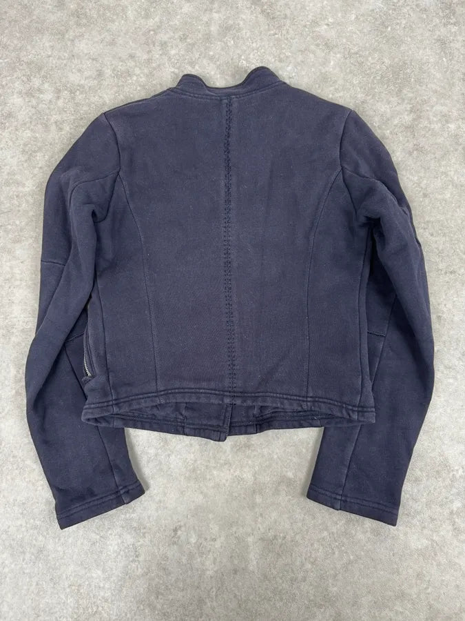 2000s Marithé + François Girbaud Asymmetrical Buttoned Navy Cardigan DIRXIyP 3