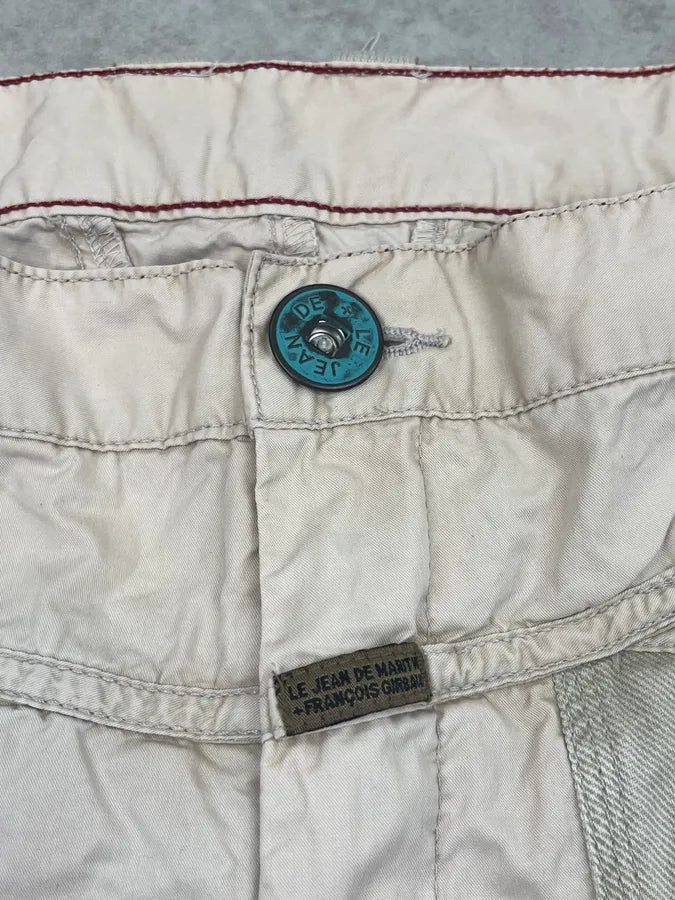 2000s Marithé + François Girbaud Beige Maxi Bondage Cargo Pants dXRhJaI 10
