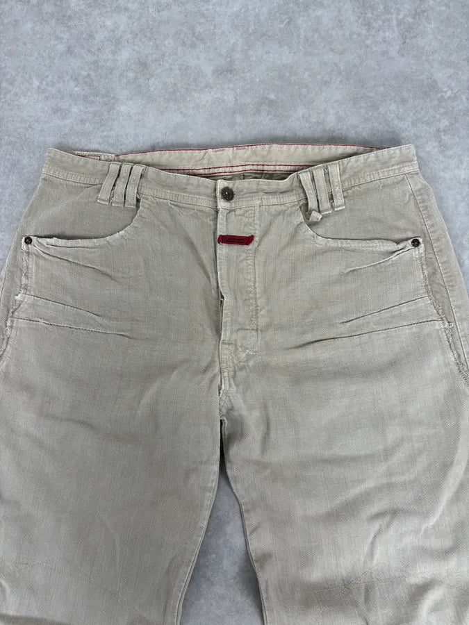 2000s Marithé + François Girbaud Beige Large Cozy Pants lYWxTNu 4