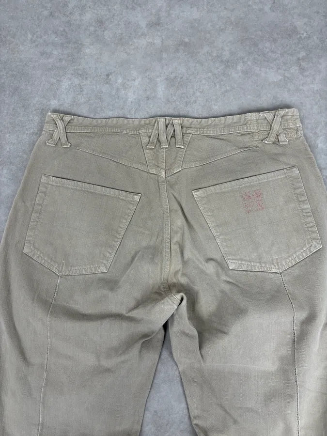 2000s Marithé + François Girbaud Beige Large Cozy Pants lYWxTNu 6