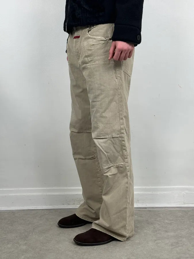 2000s Marithé + François Girbaud Beige Large Cozy Pants lYWxTNu 1