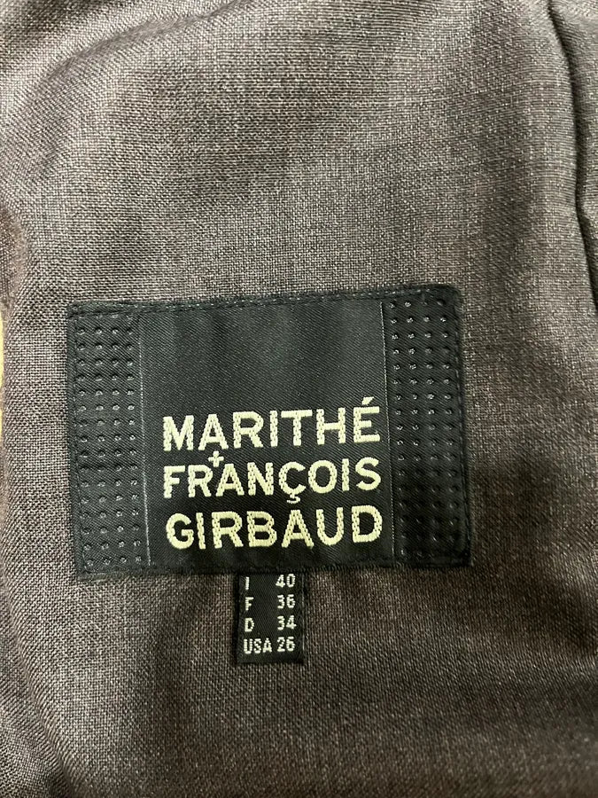 2000s Marithé + François Girbaud Beige Leather Buttoned Jacket tkQHJtZ 6