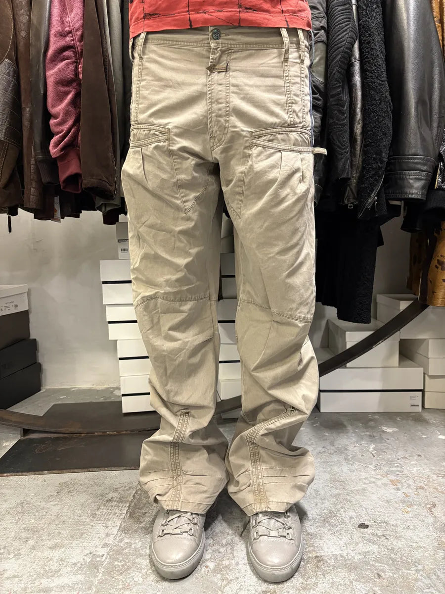 2000s Marithé + François Girbaud Beige Rebel Pants MYBbTmA 0